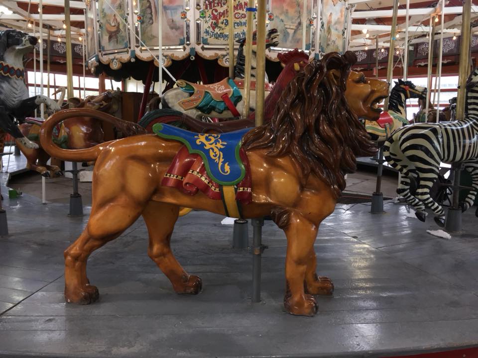 Restored carousel lion from The Henry Ford Museum, Greenfield Village, Dearborn, MI