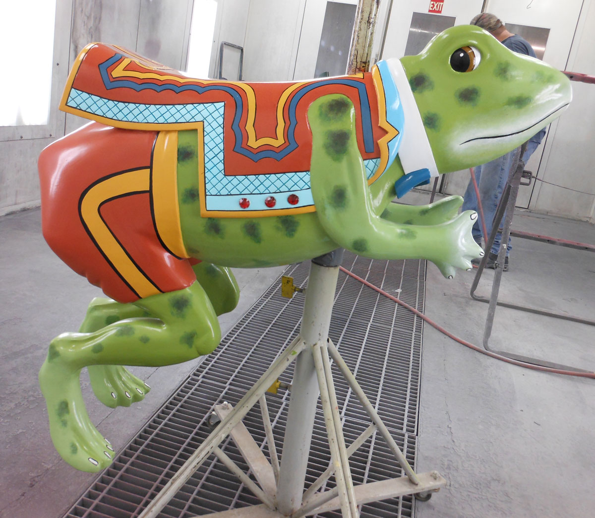 Restored carousel Hop Toad from The Henry Ford Museum, Greenfield Village, Dearborn, MI