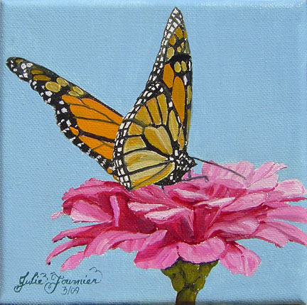 Anna Scripps Whitcomb BUTTERFLY conservatory PAINTING