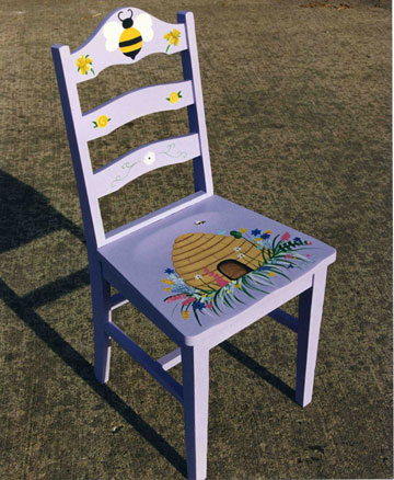 purple beehive chair