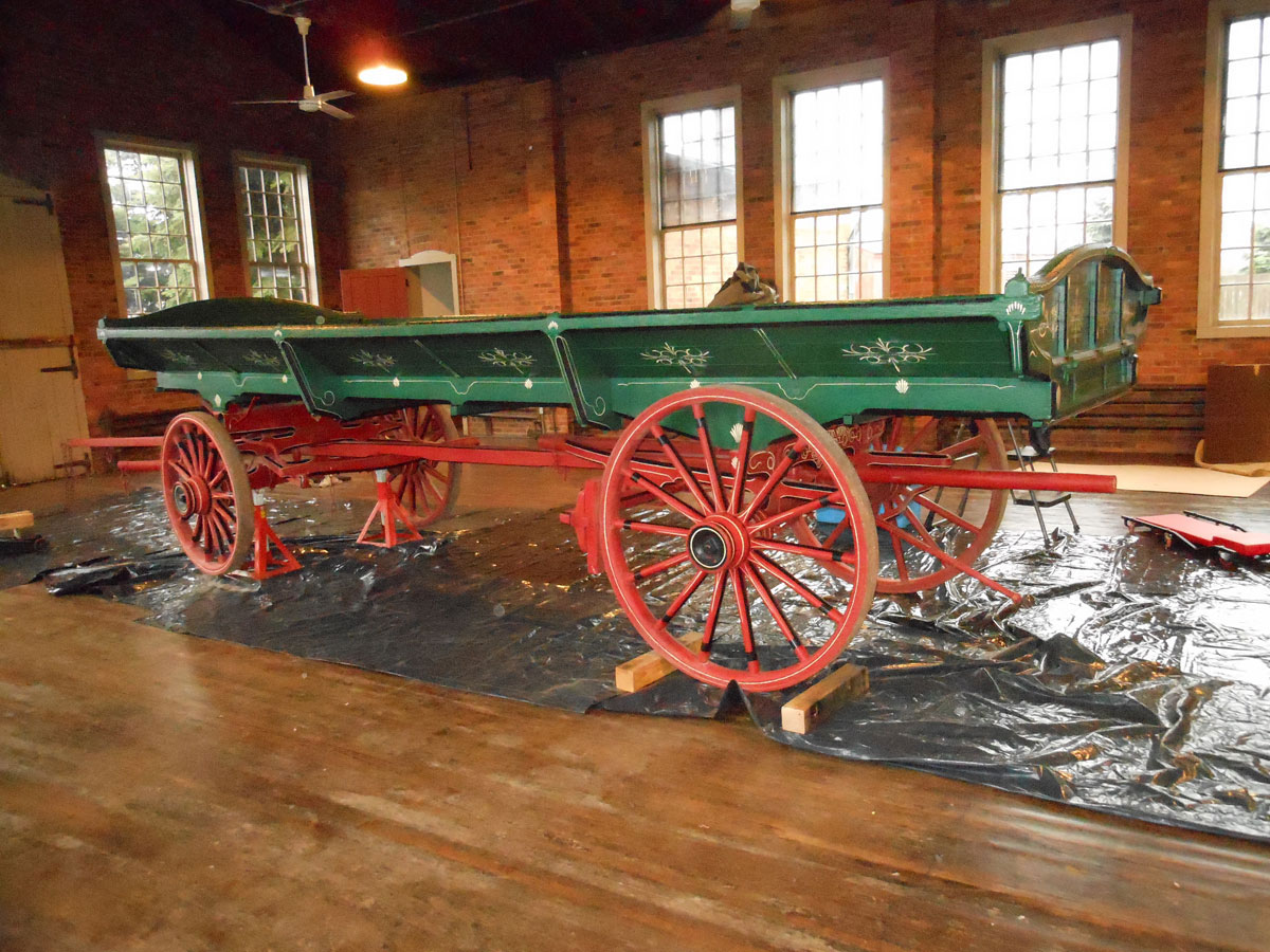 Restored Gruber Hay Flat Wagon from The Henry Ford Museum, Greenfield Village, Dearborn, MI